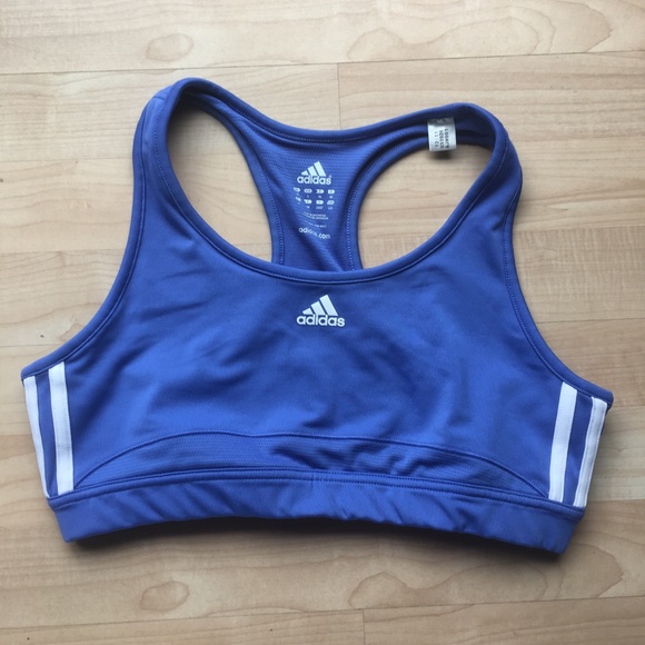 adidas blue sports bra